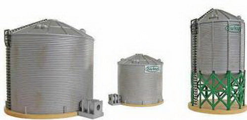 Imex 6148 HO Scale Perma-Scene Sukup Grain Tower Version Built-Up
