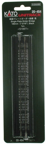 Kato 20-454 N 7-5/16" Black Single Track Plate Girder Bridge