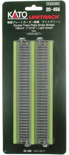Kato 20-456 N 7-5/16" Light Green Double Track Plate Girder Bridge