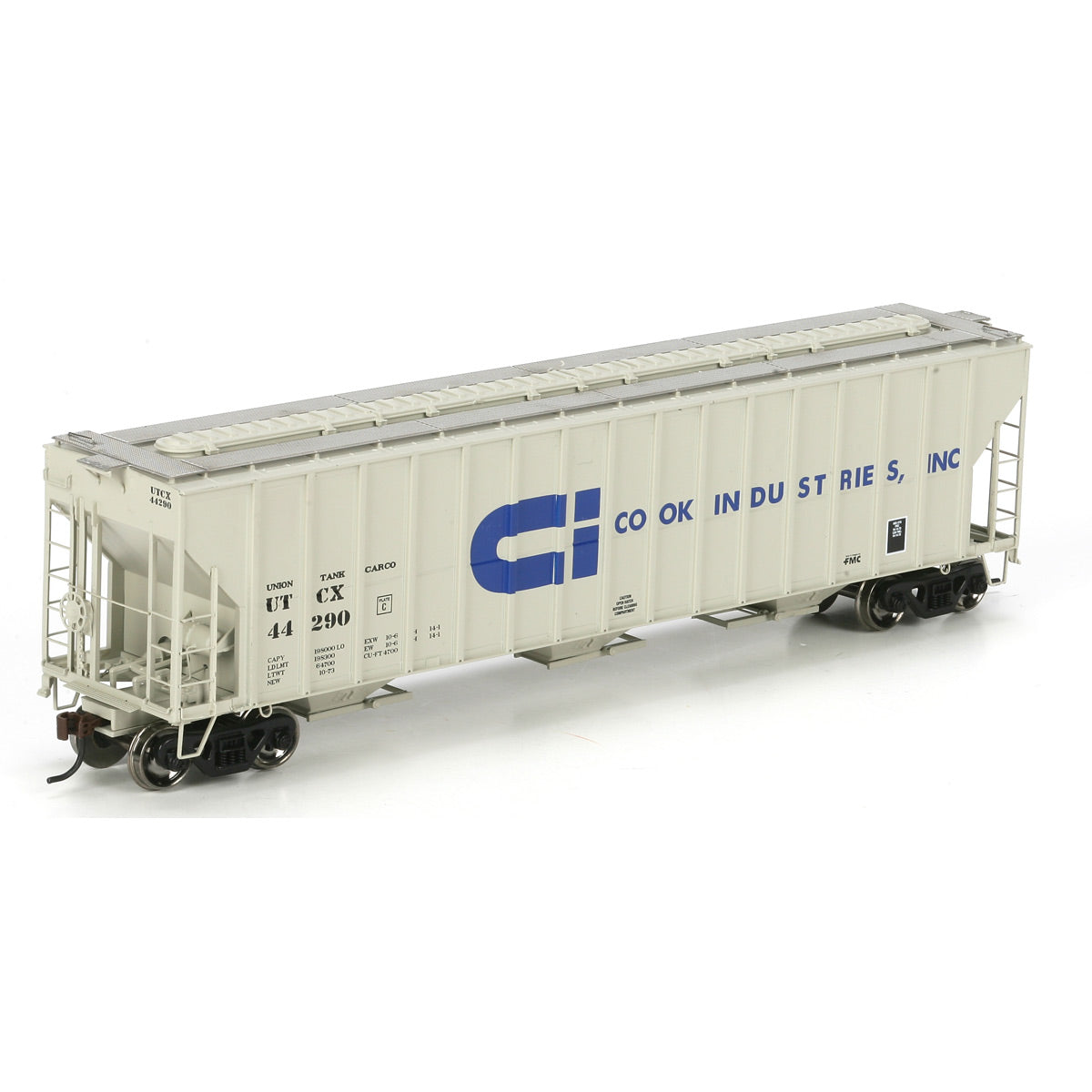Athearn 73873 HO Cook RTR FMC 4700 Covered Hopper #44290