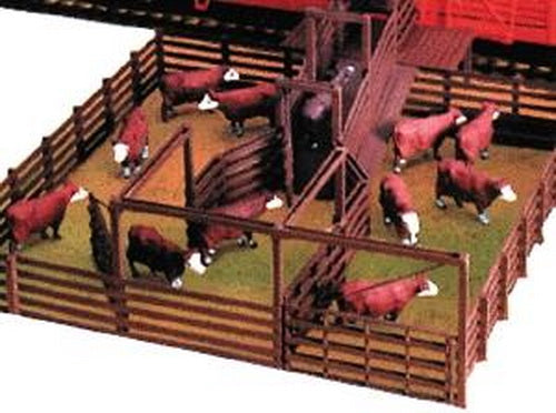 Life Like 1378 HO Scale Modular Stock Pen Plastic Kit