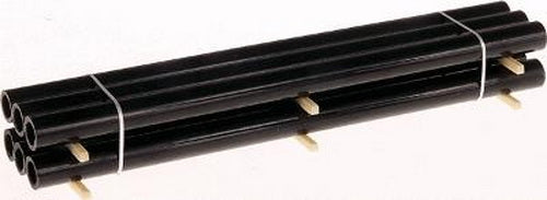 Life Like 1510 HO Scene Master Flat Car Load Steel Pipe Flatcar Load (Pack of 6)