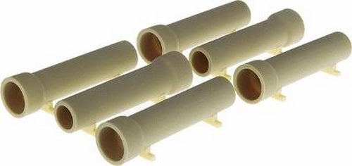 Life Like 433-1512 HO Scene Master Flatcar Concrete Pipe Load Fits Standard 40'