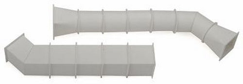 Life Like 1514 HO SceneMaster Freight Car Load Duct Work (Pack of 2)