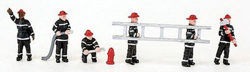 Life Like 1598 HO Fire Fighters Figures (Set of 6)