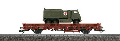 Marklin 46959 HO Scale Deutsche Bahn Flatcar w/ Transport Truck