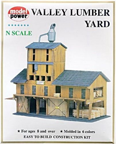 Model Power 1565 N Scale Lumber Yard Building Kit