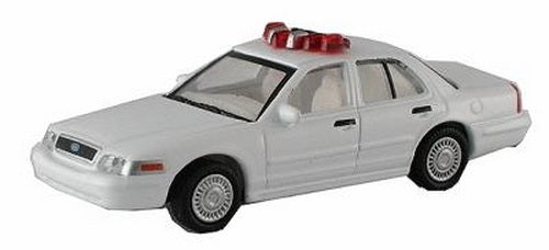 Model Power 19390 1:87 Scale Minis Crown Victoria 2005 White Police Car