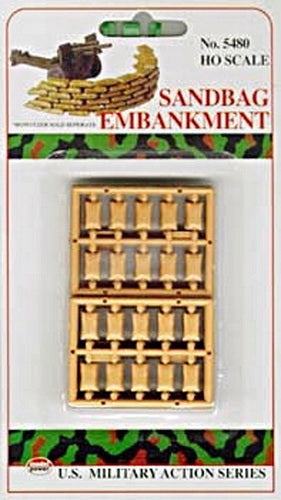 Model Power 5480 HO Scale Sand Bags Embankment