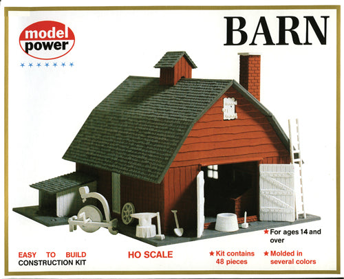 Model Power 601 HO Scale Barn Building Kit