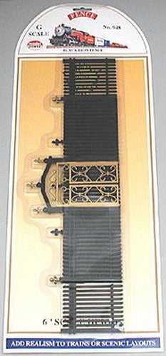 Model Power 948 G Scale Built-up Black Iron Fence