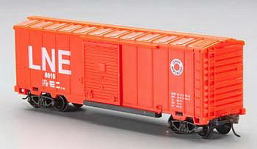 Model Power 98010 HO L & NE 40' Box w/Sliding Door & Knuckle Couplers