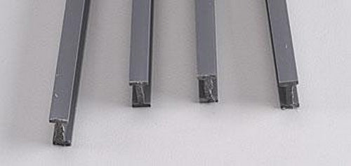 Plastruct 90029 1/4" x 15" x 1/2" ABS I Plastic Beam (Pack of 4)