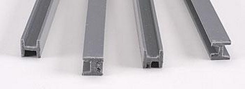 Plastruct 90067 3/8" x 15" x 3/8" ABS H-Columns (Pack of 4)