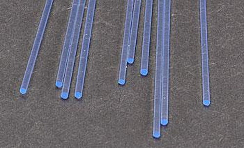 Plastruct 90251 1/16" x 10" Fluorescent Blue Acrylic Round Rod (Pack of 10)