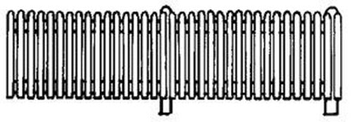 Plastruct 90460 HO 41/64" x 20" x 23/64" Picket Fence