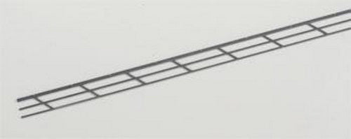 Plastruct 90483 O Scale 1-1/2" x 24" x 7/8" ABS Stair Rail
