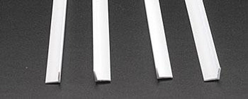Plastruct 90507 Styrene Angle 5/16" / 7.9mm (Pack of 4)