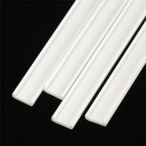 Plastruct 90537 Styrene Channel 5/16" / 7.9mm (Pack of 4)