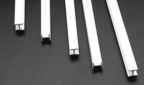 Plastruct 90547 5/16" x 15" x 5/16" Styrene H Columns (Pack of 5)
