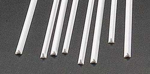 Plastruct 90563 3/32" x 15" x 3/32" Styrene Tee (Pack of 8)