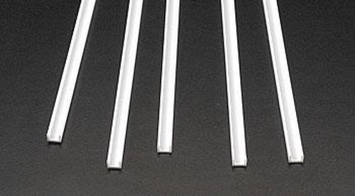 Plastruct 90584 0.135" x 15" 3/16" Styrene Deep Channel (Pack of 5)
