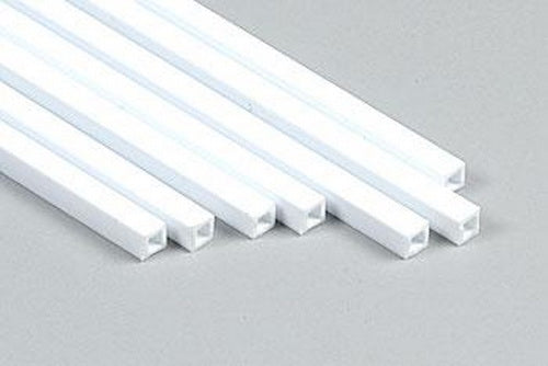 Plastruct 90621 1/8" x 15" x 1/8" Styrene Square Tubing (Pack of 7)