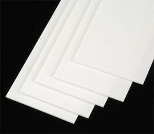 Plastruct 90642 Styrene Strip .030 x 1-1/4" / 0.8mm v 31.8mm (Pack of 5)