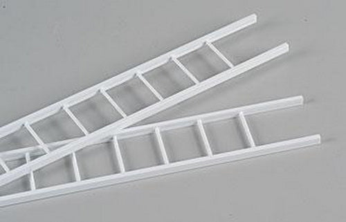 Plastruct 90676 1:16 1-3/32" x 15" x 3/4" Styrene Straight Ladders (Pack of 2)