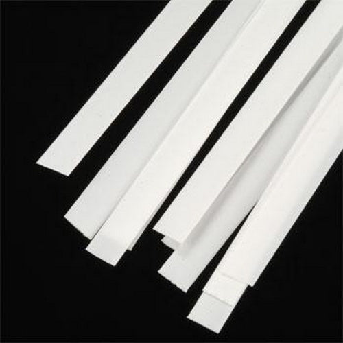 Plastruct 90719 1/4" x 10" x 0.010" Styrene Strip (Pack of 10)