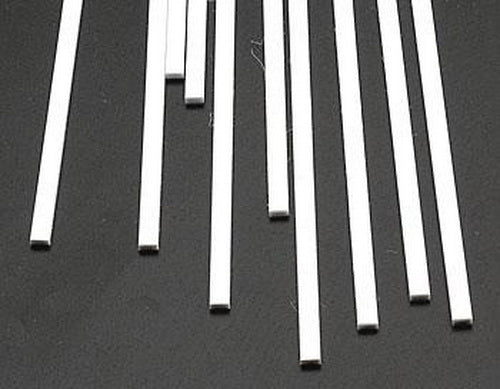 Plastruct 90756 .125" x 10" x 0.060" Styrene Strip (Pack of 10)