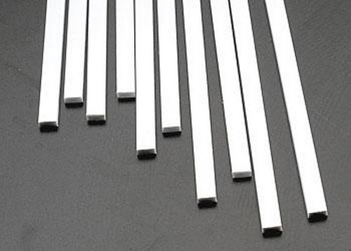 Plastruct 90789 .250" x 10" x .125" Styrene Strip (Pack of 10)