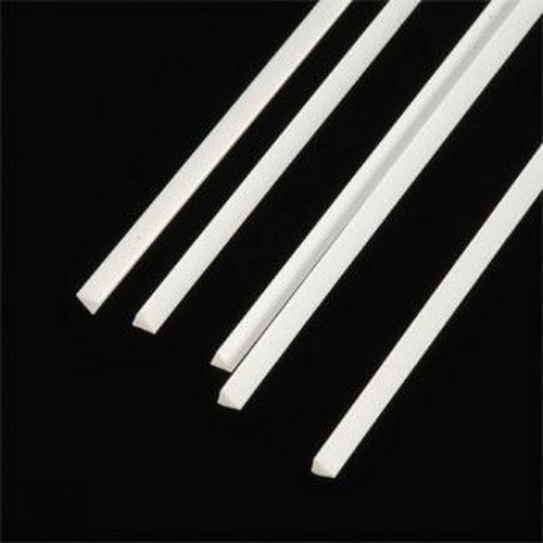 Plastruct 90845 0.100" x 10" x 0.100" Triangular Styrene Rod (Pack of 5)