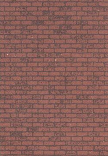 Plastruct 91882 G 7-1/2" x .010" x 10" Red Brick Sheet (Pack of 2)