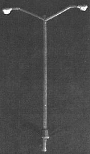 Plastruct 94814 Z 5/8" x 1-3/8" 1960's Double Boulevard Lights (Pack of 4)