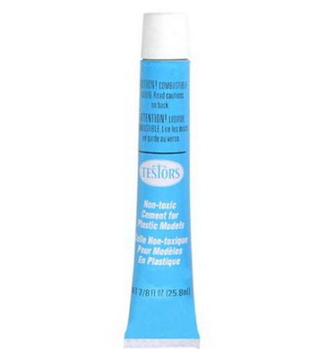 Testors 3521 Non Toxic Cement Glue for Plastic Models - 5/8 Oz. Bottle