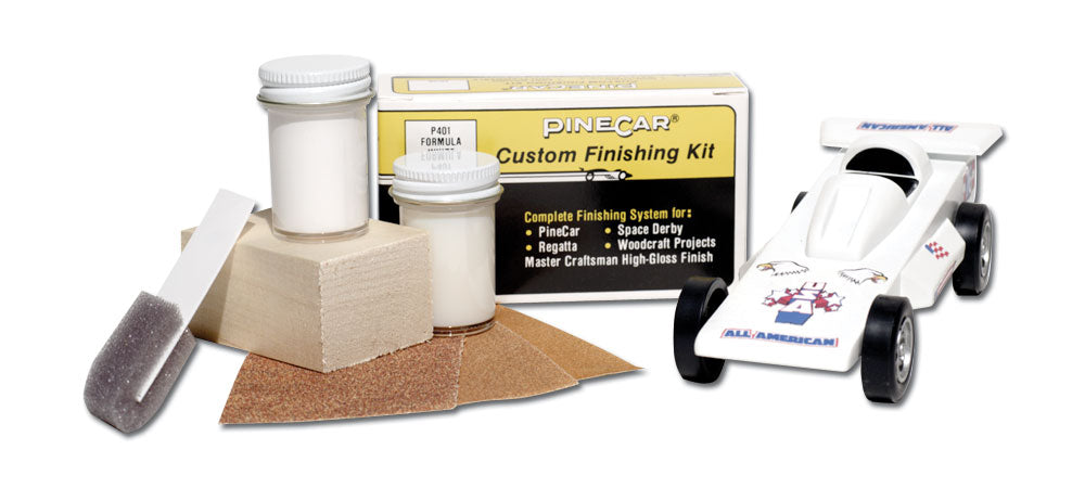 PineCar P401 Formula White Finishing Kit