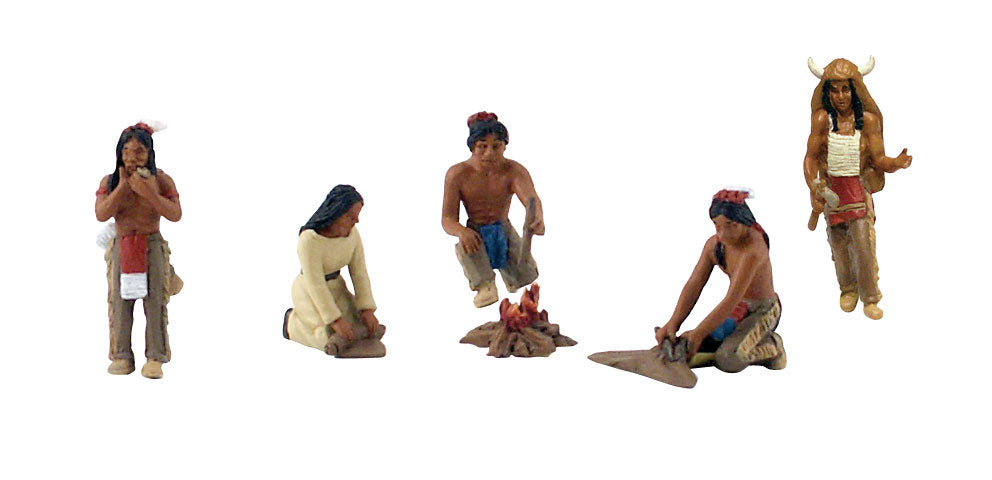Woodland Scenics SP4343 Scene-A-Rama Native American Figures (Set of 5)