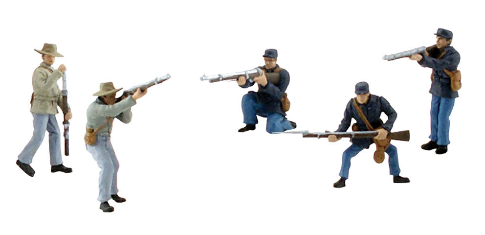 Woodland Scenics SP4345 American Civil War Soldiers Figures (Set of 5)