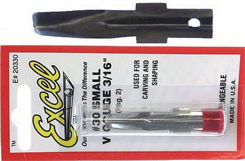 Excel 20330 Small V Chisel Carving Gouge (Pack of 2)