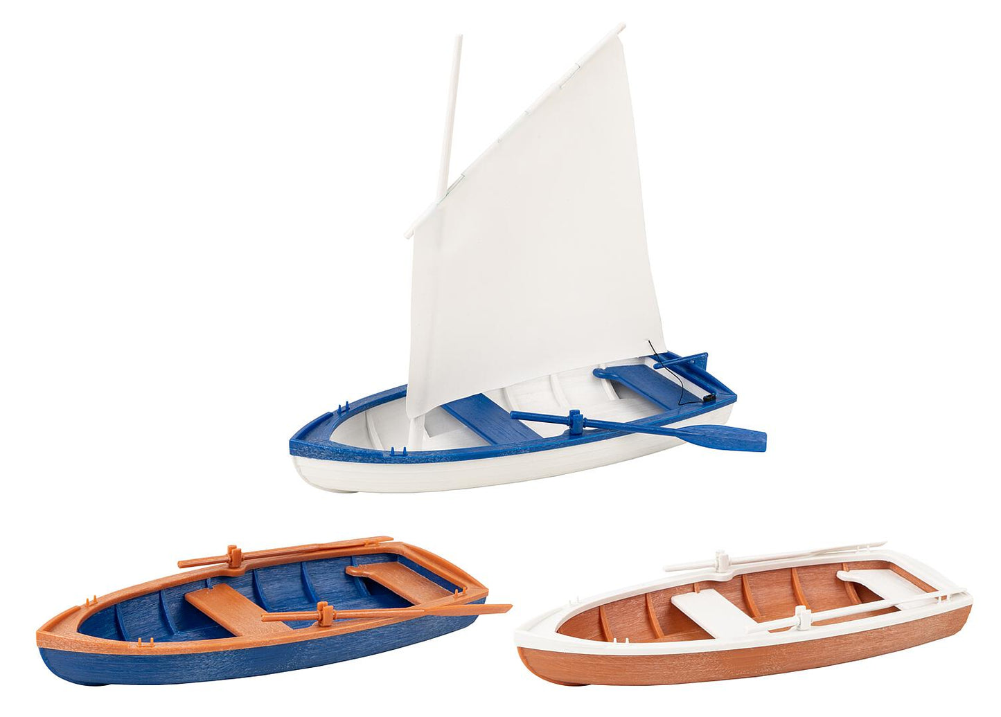 Pola 333150 G Rowing/Sailing Boats Kit (Set of 3)