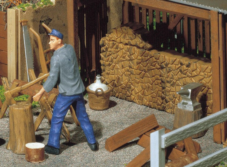 Pola 333213 G Wood Pile and Tools Kit
