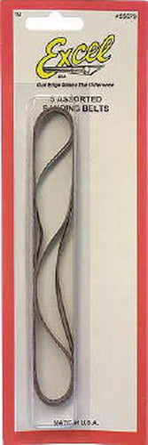 Excel 55679 Assorted Sanding Replacement Belts (Set of 5)