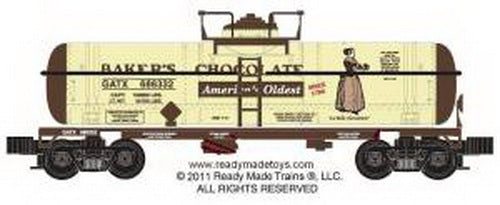 RMT 9689912A O Gauge Baker's Chocolate Tank Car #6468912