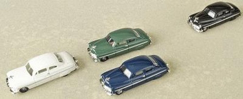 Life Like 1616 HO Scene Master 1950 Coupes Cars 1950's (Pack of 4)