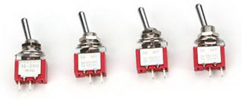 Miniatronics 36-200-04 SPDT Miniature Toggle Switch SPST On / Off (Pack of 4)