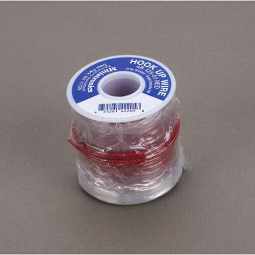 Miniatronics 48-125-01 Red 100' Spool 22 Gauge Single Conductor Stranded Wire