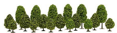 Model Power 1410 N Medium Green Spring Trees (Pack of 18)