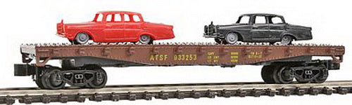 Model Power 84010 N AT&SF Flat Car w/ Autos