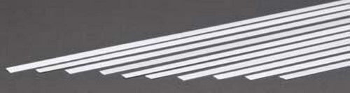 Plastruct 90718 3/16" x 10" x 0.010" Styrene Strip (Pack of 10)